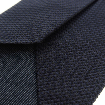 【中古】エルメネジルドゼニア Ermenegildo Zegna シルク 無地ネクタイ ネイビー【 状態ランクB 】【 メンズ 】