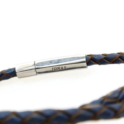 【中古】ジョナス スタジオ Jonas Studio カウレザー ブレスレット ネイビーブルー【 状態ランクB 】【 メンズ 】