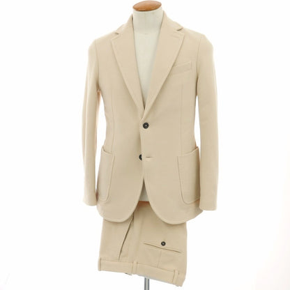 【中古】チルコロ1901 CIRCOLO 1901 コットンジャージー 2つボタンスーツ ベージュ【サイズ上46/下48　】【 状態ランクC 】【 メンズ 】