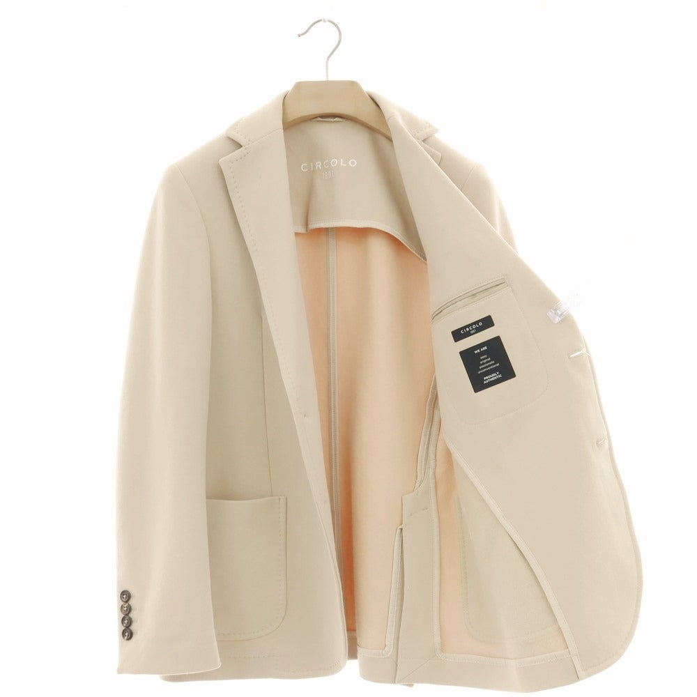 【中古】チルコロ1901 CIRCOLO 1901 コットンジャージー 2つボタンスーツ ベージュ【サイズ上46/下48　】【 状態ランクC 】【 メンズ 】