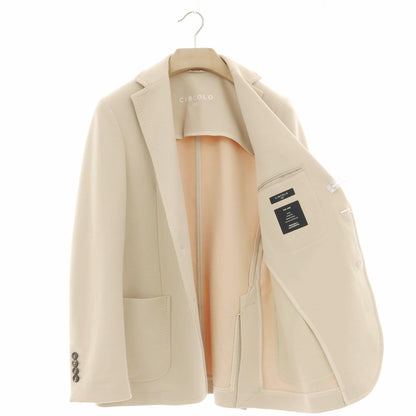 【中古】チルコロ1901 CIRCOLO 1901 コットンジャージー 2つボタンスーツ ベージュ【サイズ上46/下48　】【 状態ランクC 】【 メンズ 】