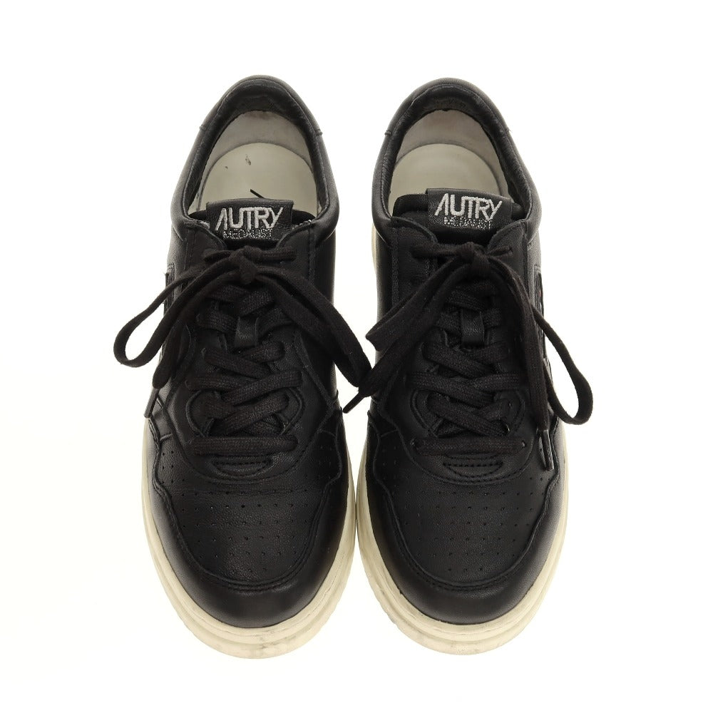 【中古】オートリー AUTRY レザー スニーカー ブラック【サイズ42】【 状態ランクB 】【 メンズ 】