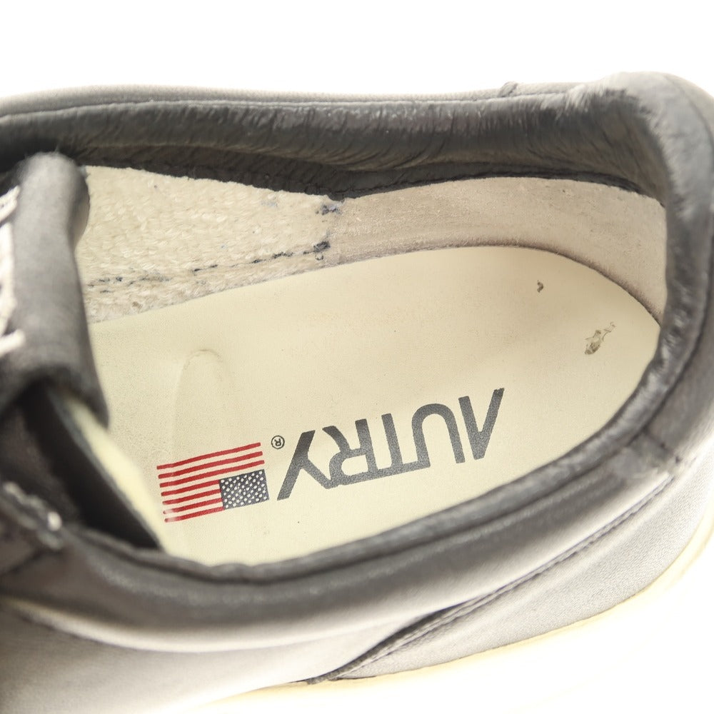 【中古】オートリー AUTRY レザー スニーカー ブラック【サイズ42】【 状態ランクB 】【 メンズ 】