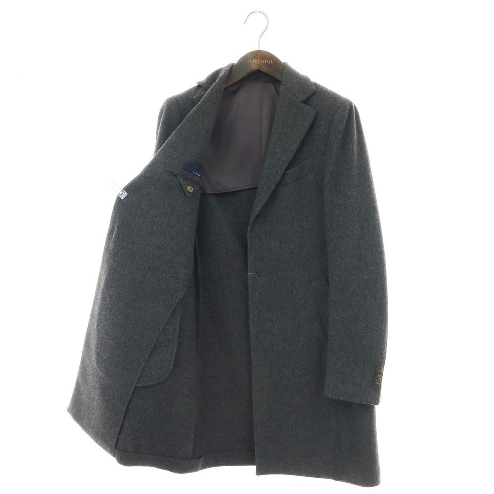 【中古】ラルディーニ LARDINI ウール チェスターフィールドコート ダークグレー【サイズ44】【 状態ランクC 】【 メンズ 】[APD]