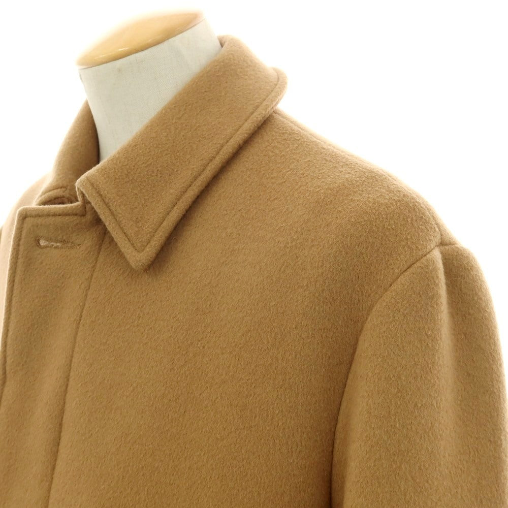 【中古】スリードッツ three dots ウール ステンカラーコート ベージュ【サイズS】【 状態ランクB 】【 メンズ 】[APD]