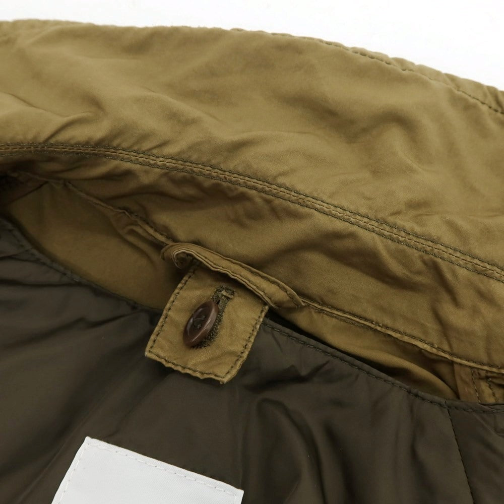 【中古】アスペジ ASPESI ポリエステルナイロン ダブルブレストコート カーキ【サイズS】【 状態ランクC 】【 メンズ 】