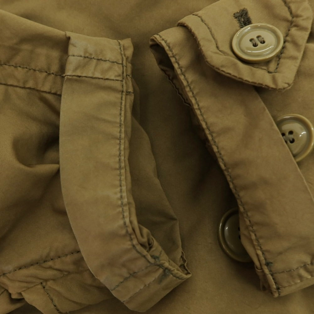 【中古】アスペジ ASPESI ポリエステルナイロン ダブルブレストコート カーキ【サイズS】【 状態ランクC 】【 メンズ 】