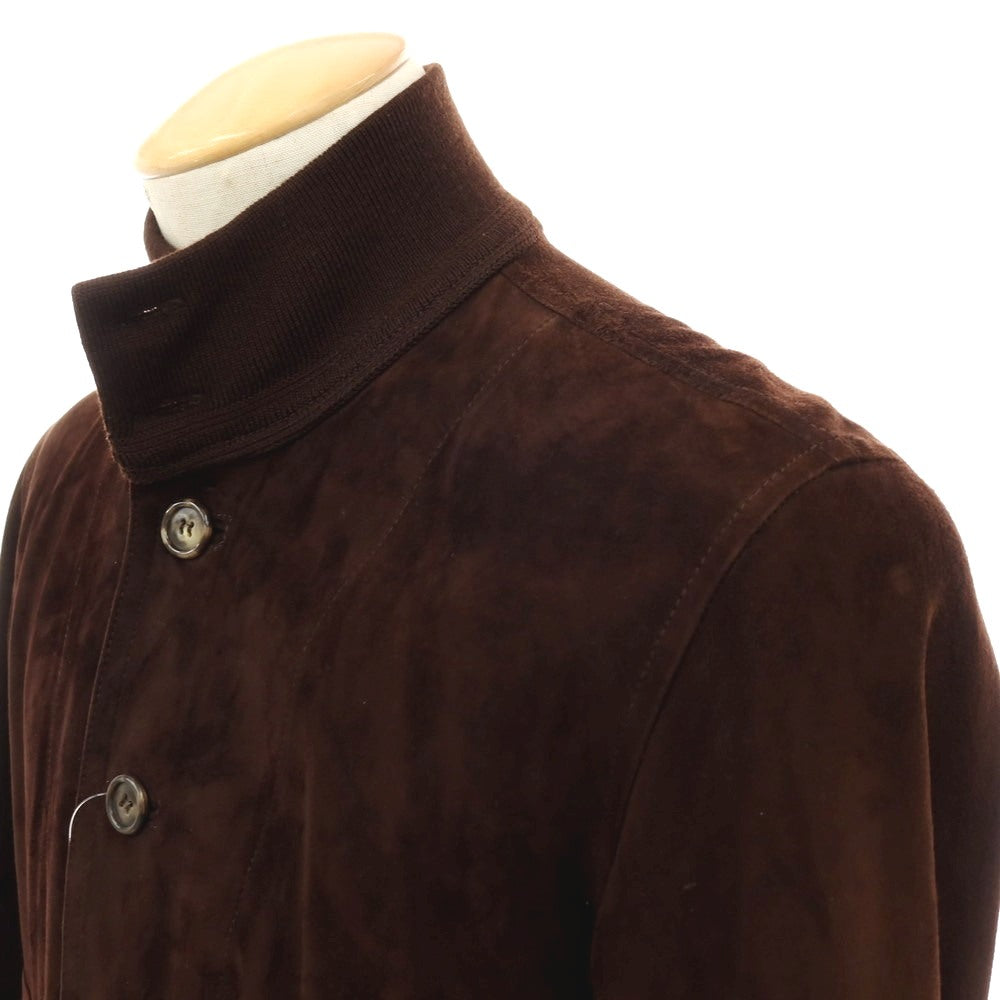 【中古】ヴァルスタリーノ VALSTARINO ゴート スエード レザー ヴァルスタリーノブルゾン ダークブラウン【サイズ42】【 状態ランクB 】【 メンズ 】