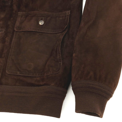 【中古】ヴァルスタリーノ VALSTARINO ゴート スエード レザー ヴァルスタリーノブルゾン ダークブラウン【サイズ42】【 状態ランクB 】【 メンズ 】