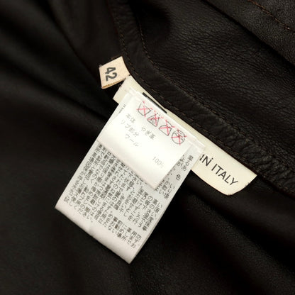 【中古】ヴァルスタリーノ VALSTARINO ゴート スエード レザー ヴァルスタリーノブルゾン ダークブラウン【サイズ42】【 状態ランクB 】【 メンズ 】