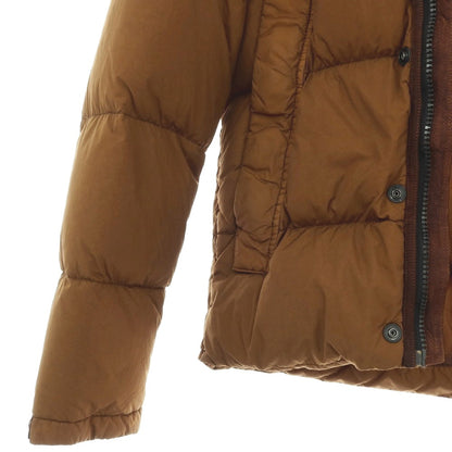 【中古】ストーンアイランド STONE ISLAND ナイロン フーデッド ダウンジャケット キャメルブラウン【サイズS】【 状態ランクB 】【 メンズ 】