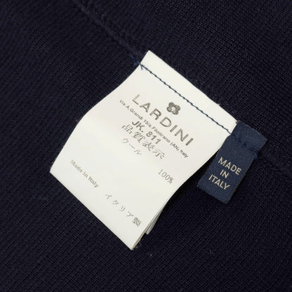 【中古】ラルディーニ LARDINI ウール 2B ニットジャケット ネイビー【 XS 】【 状態ランクB 】【 メンズ 】