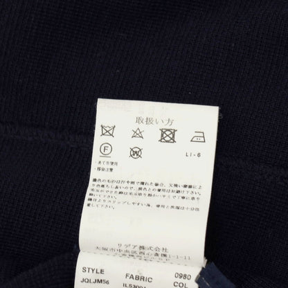 【中古】ラルディーニ LARDINI ウール 2B ニットジャケット ネイビー【 XS 】【 状態ランクB 】【 メンズ 】