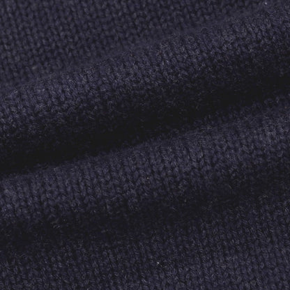 【中古】クルチアーニ CRUCIANI ウール クルーネック プルオーバーニット ネイビー【 44 】【 状態ランクB 】【 メンズ 】