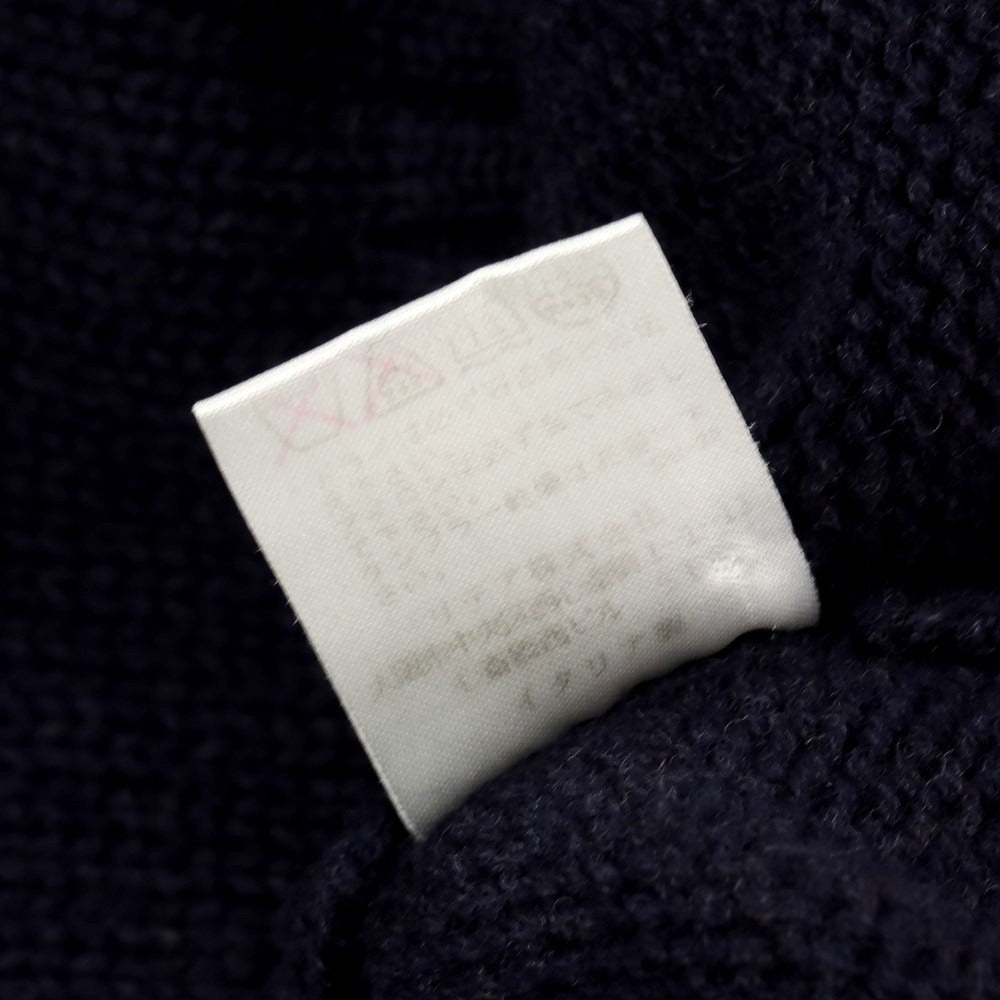 【中古】クルチアーニ CRUCIANI ウール クルーネック プルオーバーニット ネイビー【サイズ44】【 状態ランクB 】【 メンズ 】[BPD]