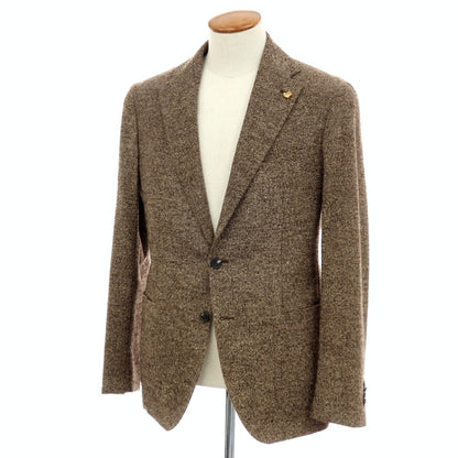 【中古】タリアトーレ TAGLIATORE ウールシルクナイロン 2B テーラードジャケット ブラウン【 48 】【 状態ランクB 】【 メンズ 】