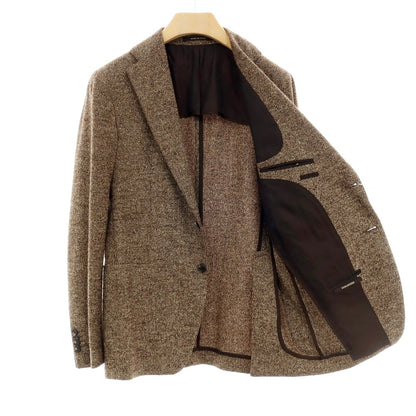 【中古】タリアトーレ TAGLIATORE ウールシルクナイロン 2B テーラードジャケット ブラウン【 48 】【 状態ランクB 】【 メンズ 】