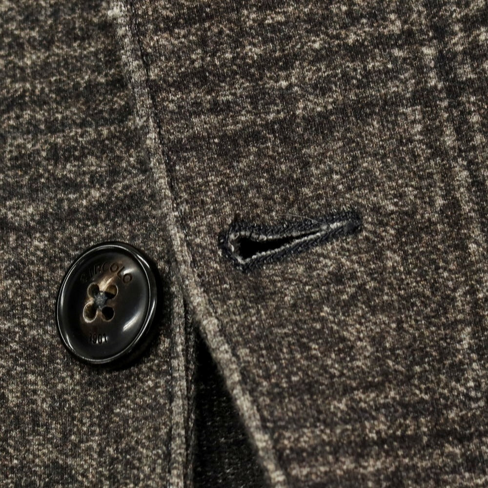 【中古】チルコロ1901 CIRCOLO 1901 コットン ジャージー グレンチェック 2B カジュアルジャケット グレイッシュブラウン【 48 】【 状態ランクC 】【 メンズ 】