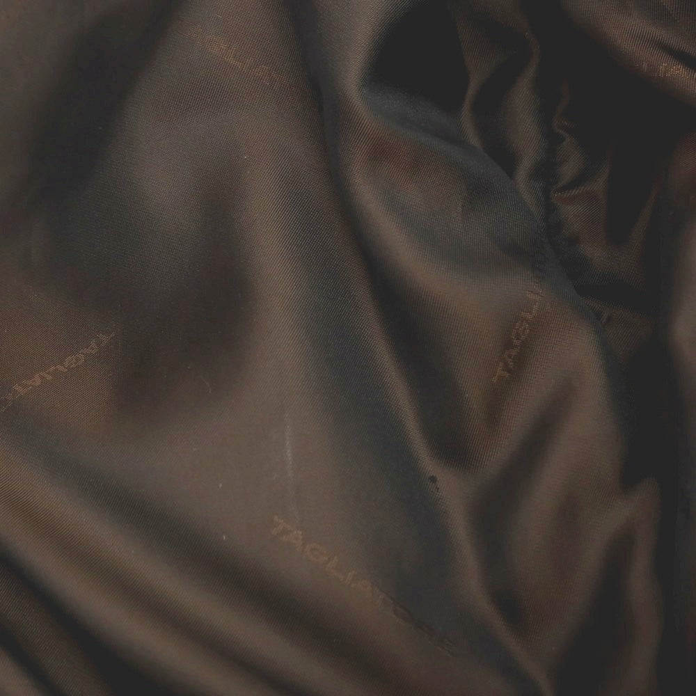 【中古】タリアトーレ TAGLIATORE ラムレザー ダブルジップ 中綿入り フーデッドブルゾン バーガンディー【サイズ48】【 状態ランクB 】【 メンズ 】