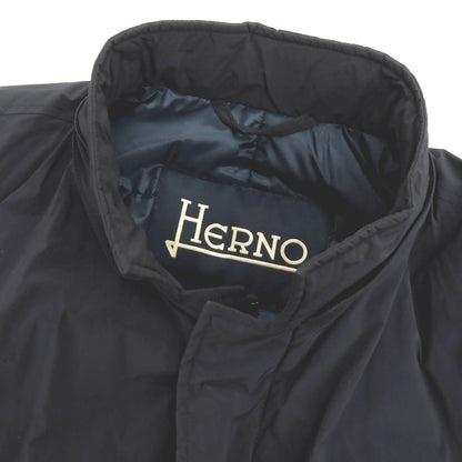 【中古】ヘルノ Herno ポリエステルナイロン ダウンジャケット ネイビー【サイズ50】【 状態ランクC 】【 メンズ 】