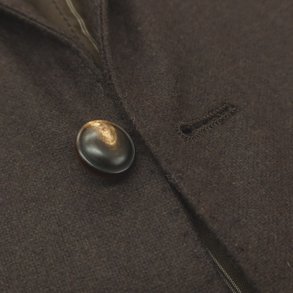 【中古】タリアトーレ TAGLIATORE ウールナイロン ドレス系ジレ ベスト ダークブラウン【サイズ48】【 状態ランクC 】【 メンズ 】