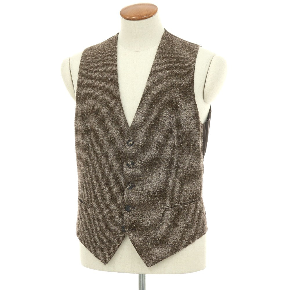 【中古】タリアトーレ TAGLIATORE ウールシルクナイロン カジュアル系ジレ ブラウン系【サイズ48/9R】【 状態ランクB 】【 メンズ 】