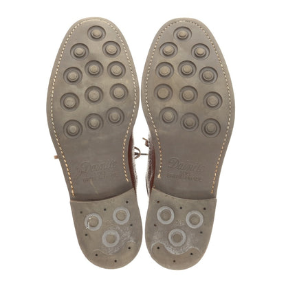 【中古】リーガル REGAL 型押しレザー ロングウイングチップ ドレスシューズ ブラウン【サイズ40】【 状態ランクC 】【 メンズ 】