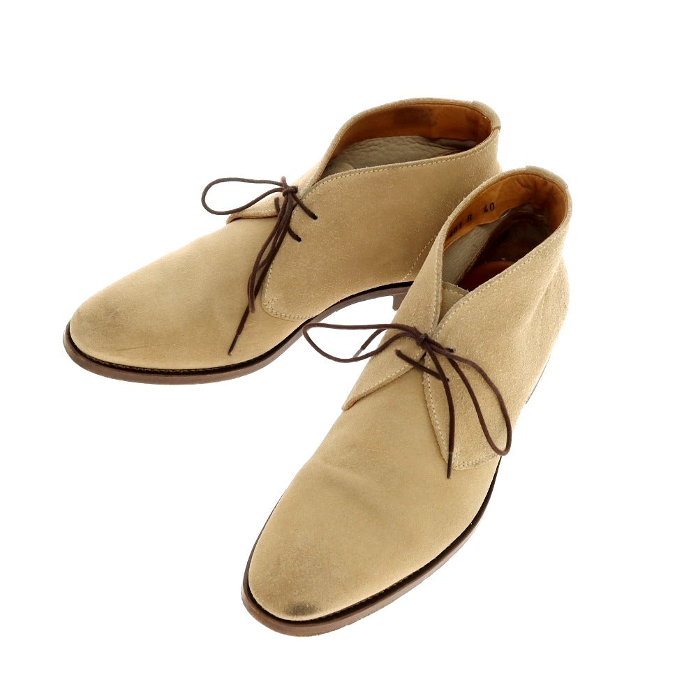 【中古】リーガル REGAL スエード チャッカブーツ ベージュ【サイズ40】【 状態ランクC 】【 メンズ 】