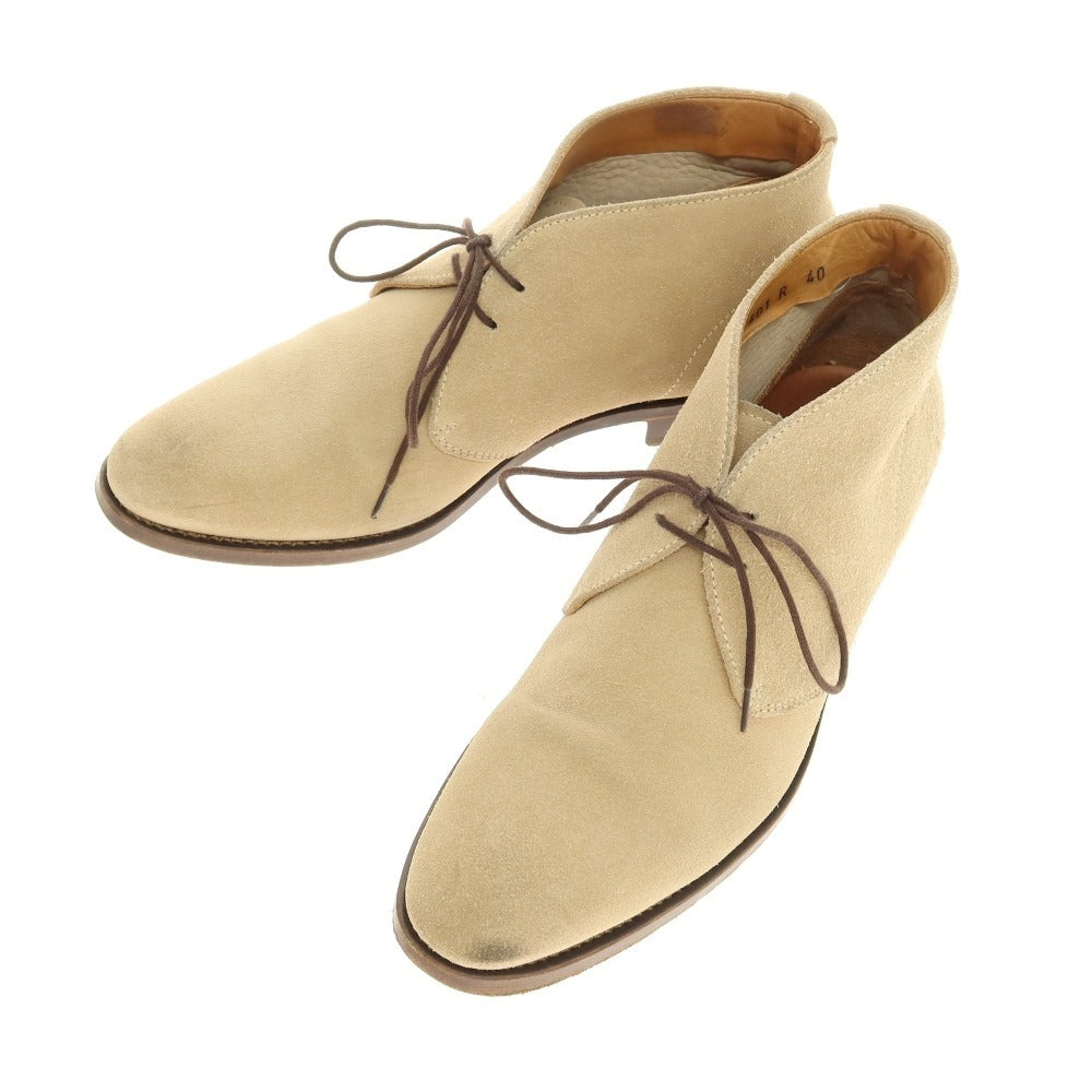 【中古】リーガル REGAL スエード チャッカブーツ ベージュ【サイズ40】【 状態ランクC 】【 メンズ 】