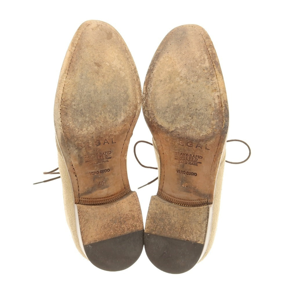 【中古】リーガル REGAL スエード チャッカブーツ ベージュ【サイズ40】【 状態ランクC 】【 メンズ 】