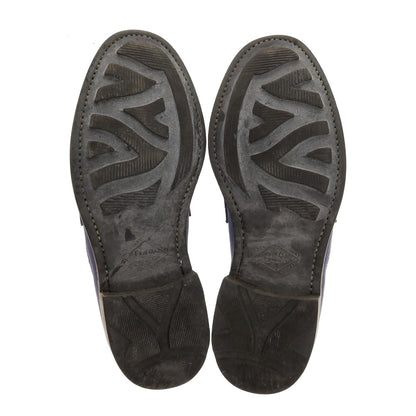 【中古】リーガル REGAL スエード コインローファー ネイビー系【サイズ25】【 状態ランクC 】【 メンズ 】