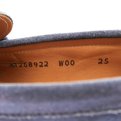 【中古】リーガル REGAL スエード コインローファー ネイビー系【サイズ25】【 状態ランクC 】【 メンズ 】