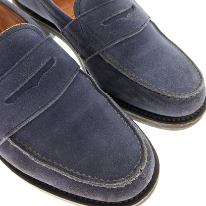 【中古】リーガル REGAL スエード コインローファー ネイビー系【サイズ25】【 状態ランクC 】【 メンズ 】