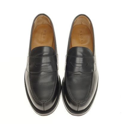 【中古】リーガル REGAL コインローファー ブラック【サイズ25】【 状態ランクB 】【 メンズ 】