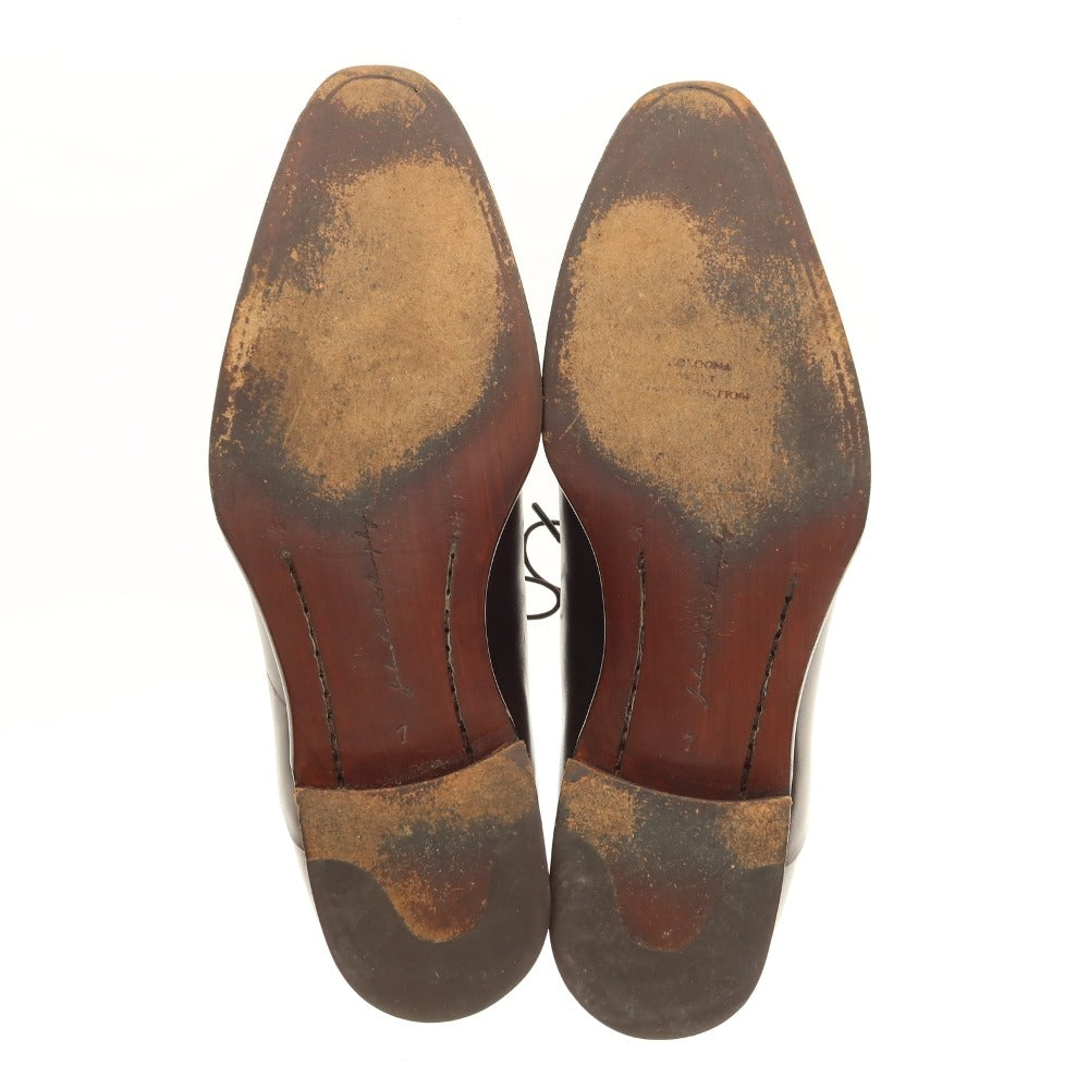 【中古】ジョンストン＆マーフィー Johnston &amp; Murphy ストレートチップ ドレスシューズ ブラウン【サイズ7】【 状態ランクB 】【 メンズ 】