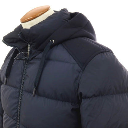 【中古】ヘルノ Herno POLAR-TECH ナイロン フーデッド ダウンジャケット ネイビー【サイズ48】【 状態ランクC 】【 メンズ 】