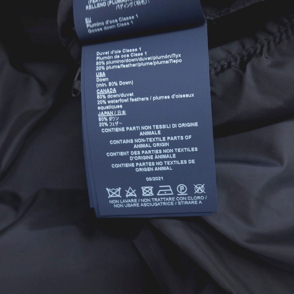 【中古】ヘルノ Herno POLAR-TECH ナイロン フーデッド ダウンジャケット ネイビー【サイズ48】【 状態ランクC 】【 メンズ 】