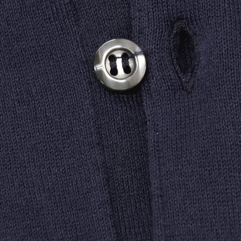 【中古】ジョンスメドレー JOHN SMEDLEY ハイゲージ シーアイランドコットン 長袖 ポロニット ネイビー【 M 】【 状態ランクB 】【 メンズ 】 []
