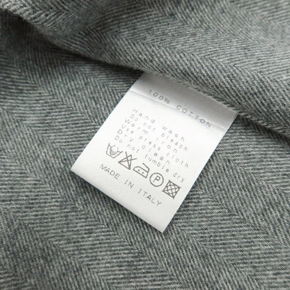 【中古】エレント リングヂャケット elento RING JACKET コットン ヘリンボーン織り カッタウェイ カジュアルシャツ グレー【サイズM】【 状態ランクB 】【 メンズ 】