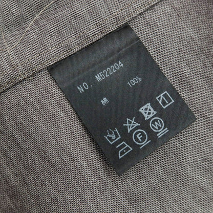 【中古】アングレー ANGLAIS コットン ジャージ ホリゾンタルカラー カジュアルシャツ グレー【サイズL】【 状態ランクB 】【 メンズ 】