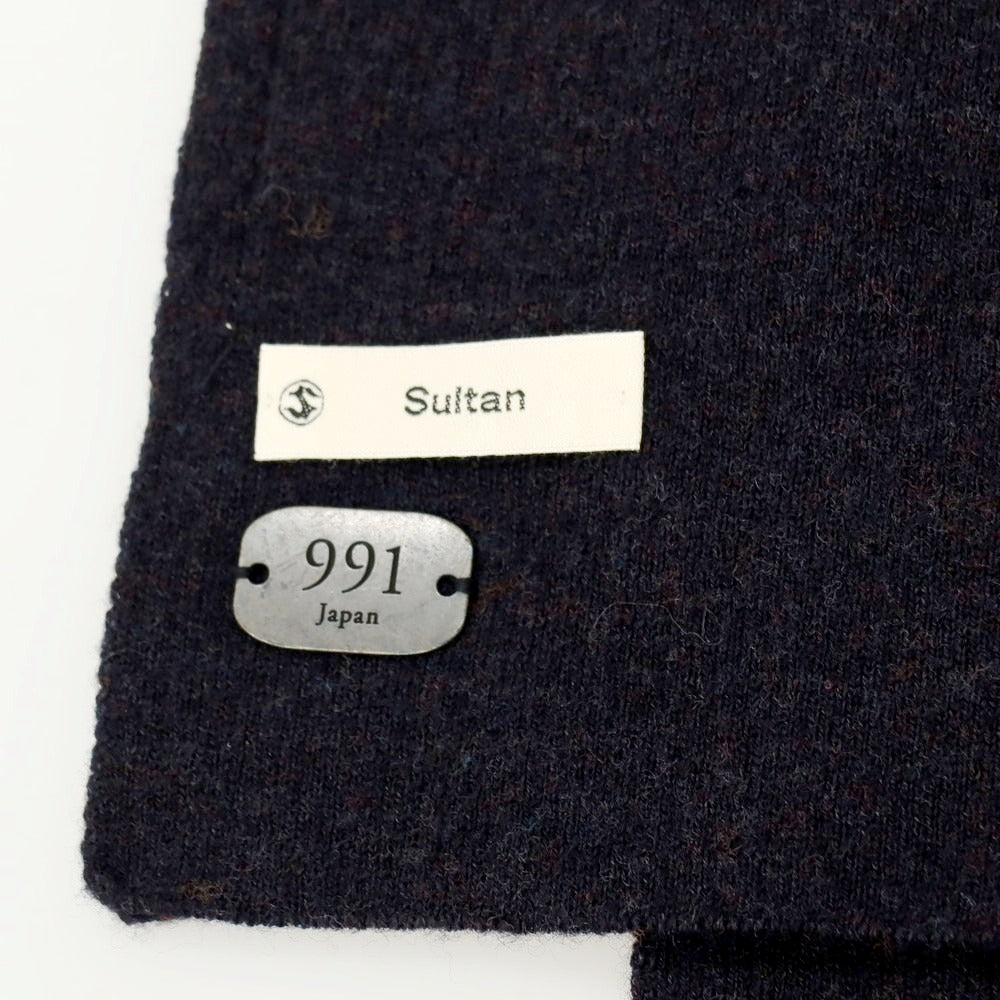 【中古】キューキューイチ 991 Sultan ウール マフラー ネイビー【 F 】【 状態ランクA 】【 メンズ 】