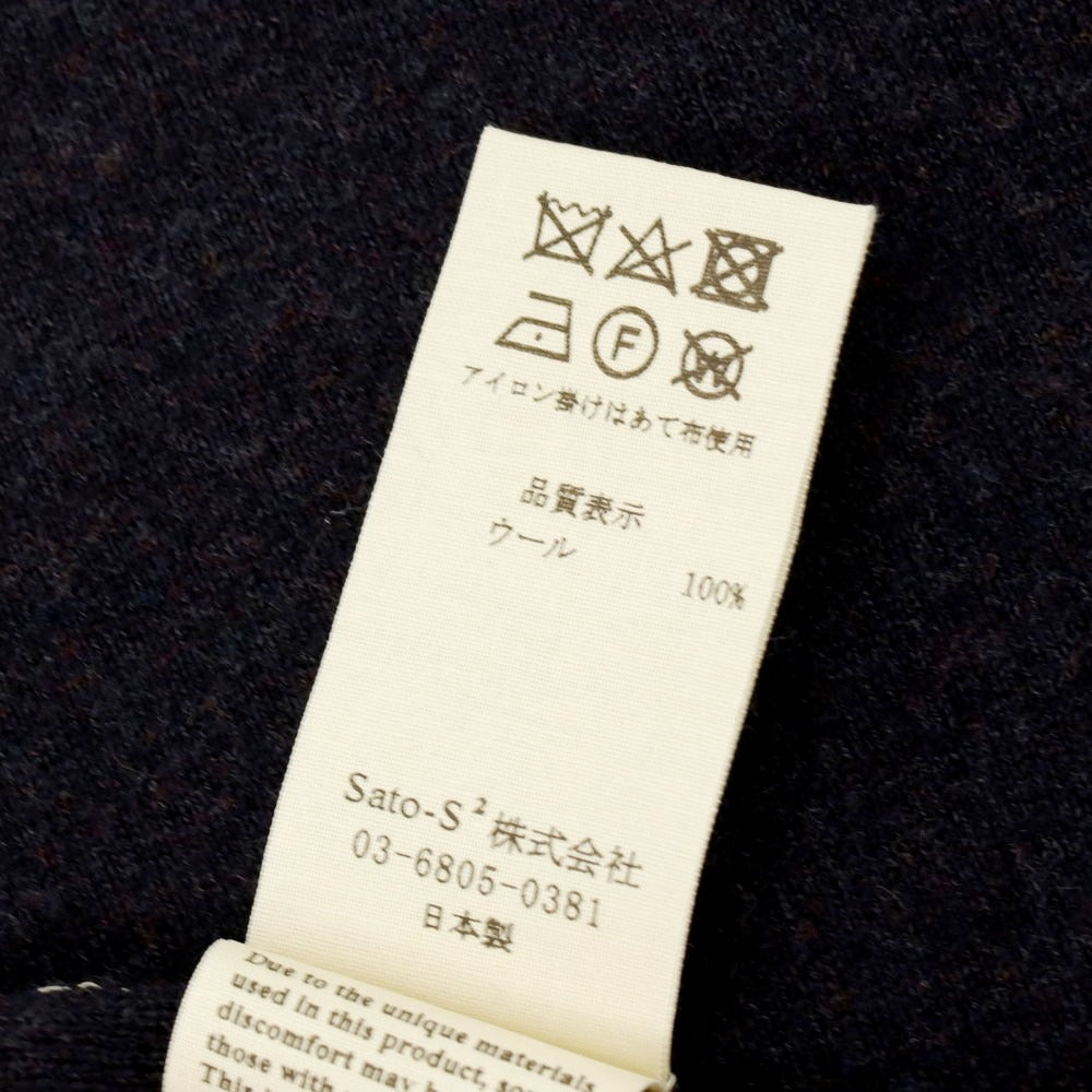 【中古】キューキューイチ 991 Sultan ウール マフラー ネイビー【 F 】【 状態ランクA 】【 メンズ 】