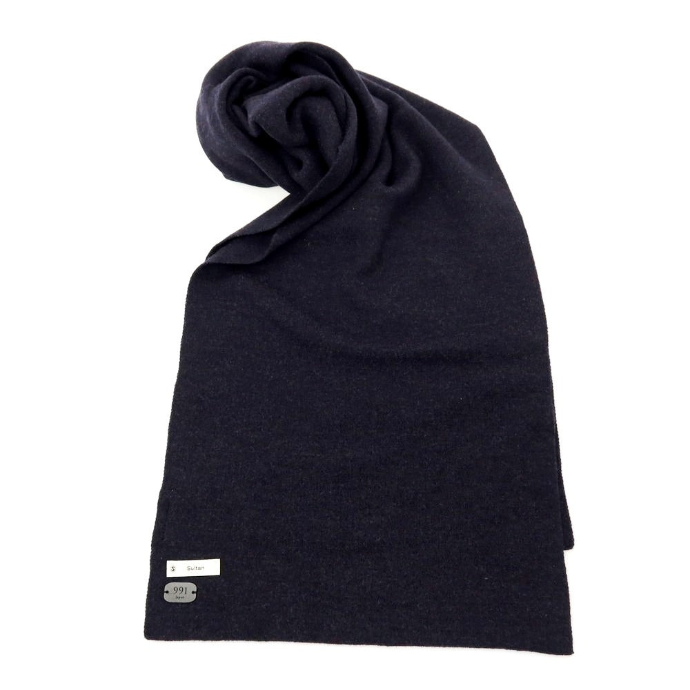 【中古】キューキューイチ 991 Sultan ウール マフラー ネイビー【 F 】【 状態ランクA 】【 メンズ 】
