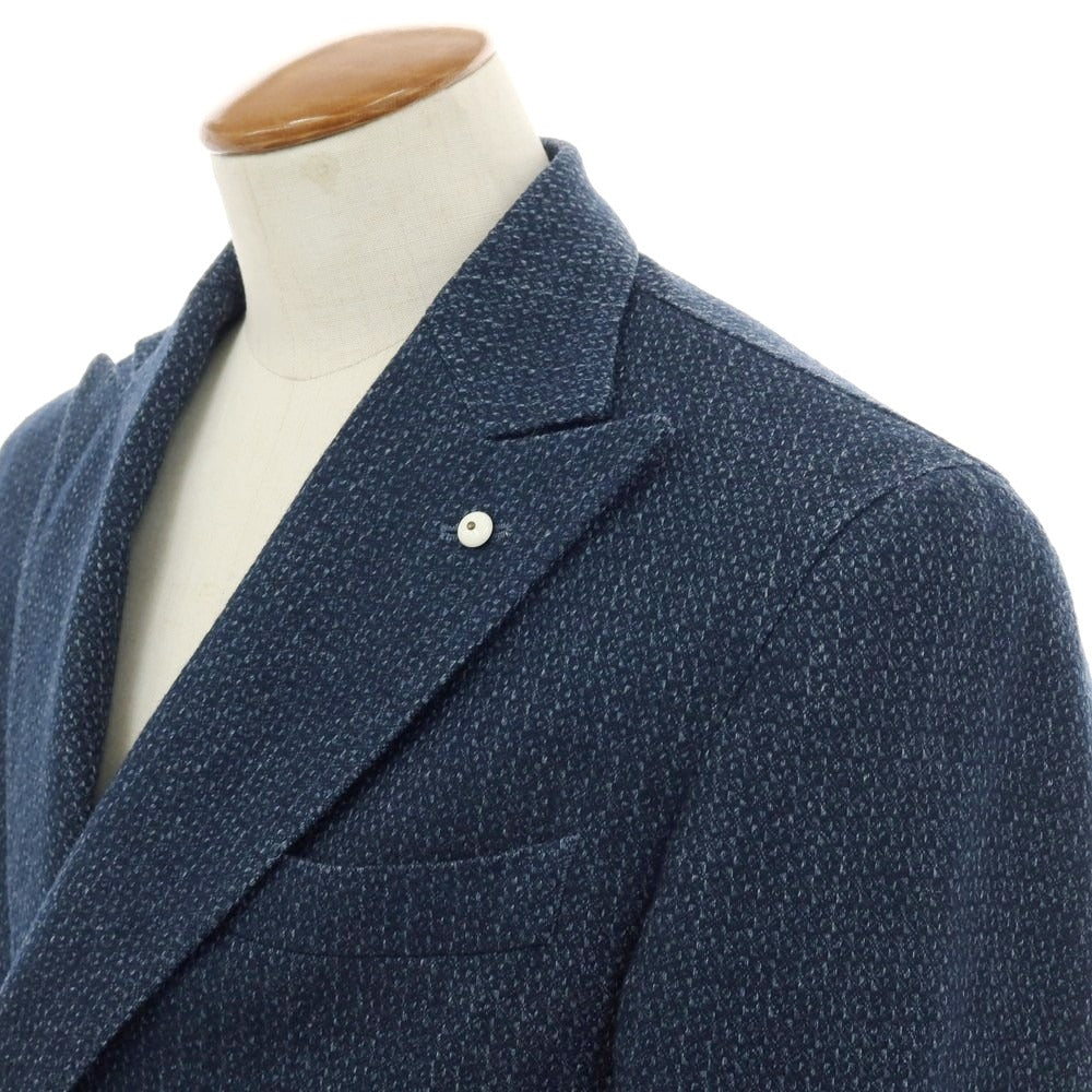 【中古】エルビーエム1911 L.B.M.1911 ウールポリエステル ダブル テーラードジャケット ネイビー【サイズ48】【 状態ランクB 】【 メンズ 】