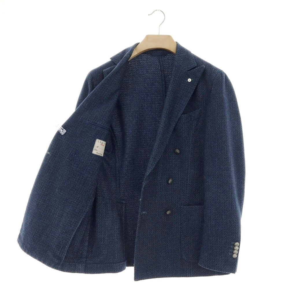 【中古】エルビーエム1911 L.B.M.1911 ウールポリエステル ダブル テーラードジャケット ネイビー【サイズ48】【 状態ランクB 】【 メンズ 】