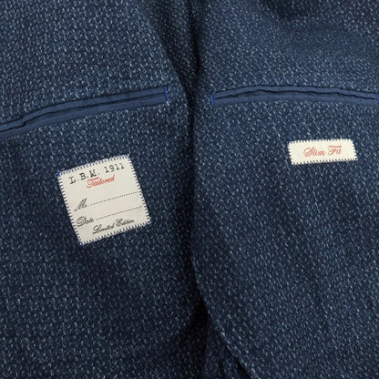 【中古】エルビーエム1911 L.B.M.1911 ウールポリエステル ダブル テーラードジャケット ネイビー【サイズ48】【 状態ランクB 】【 メンズ 】