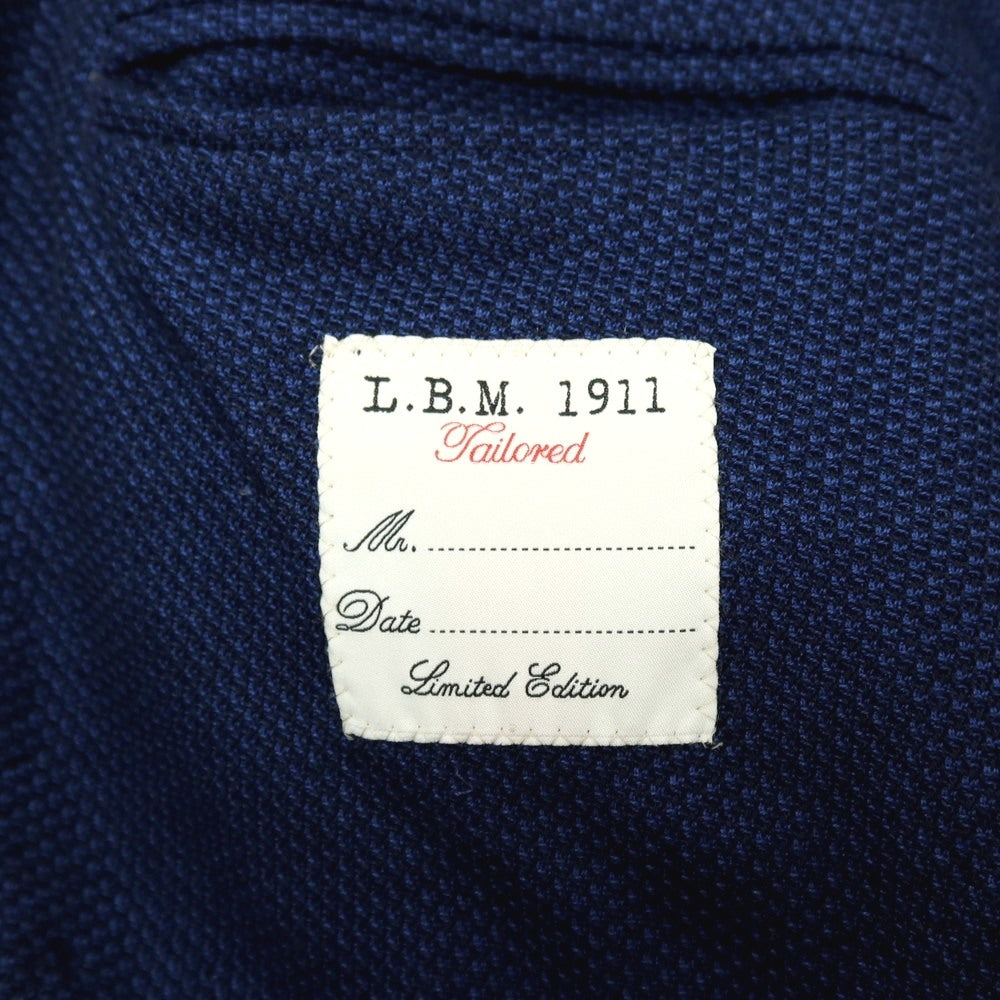 【中古】エルビーエム1911 L.B.M.1911 コットン ダブル6B テーラードジャケット ネイビー【 48 】【 状態ランクC 】【 メンズ 】 []