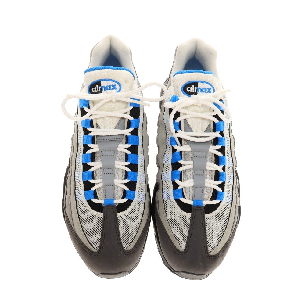 【中古】【未使用】ナイキ NIKE AIR MAX95/AT8696-100 スニーカー グレーxブルー【 サイズ28 】【 状態ランクS 】【 メンズ 】 [APD]