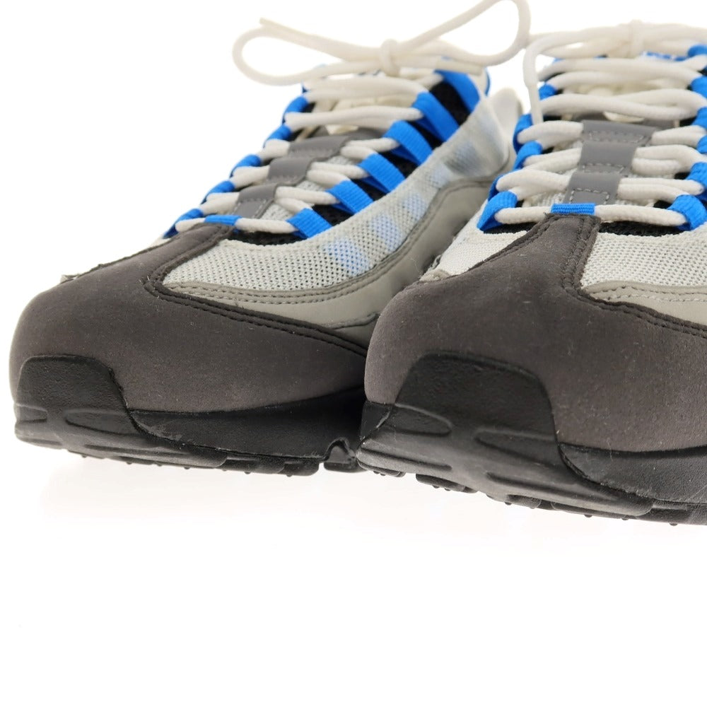 【中古】【未使用】ナイキ NIKE AIR MAX95/AT8696-100 スニーカー グレーxブルー【サイズ28】【 状態ランクS 】【 メンズ 】