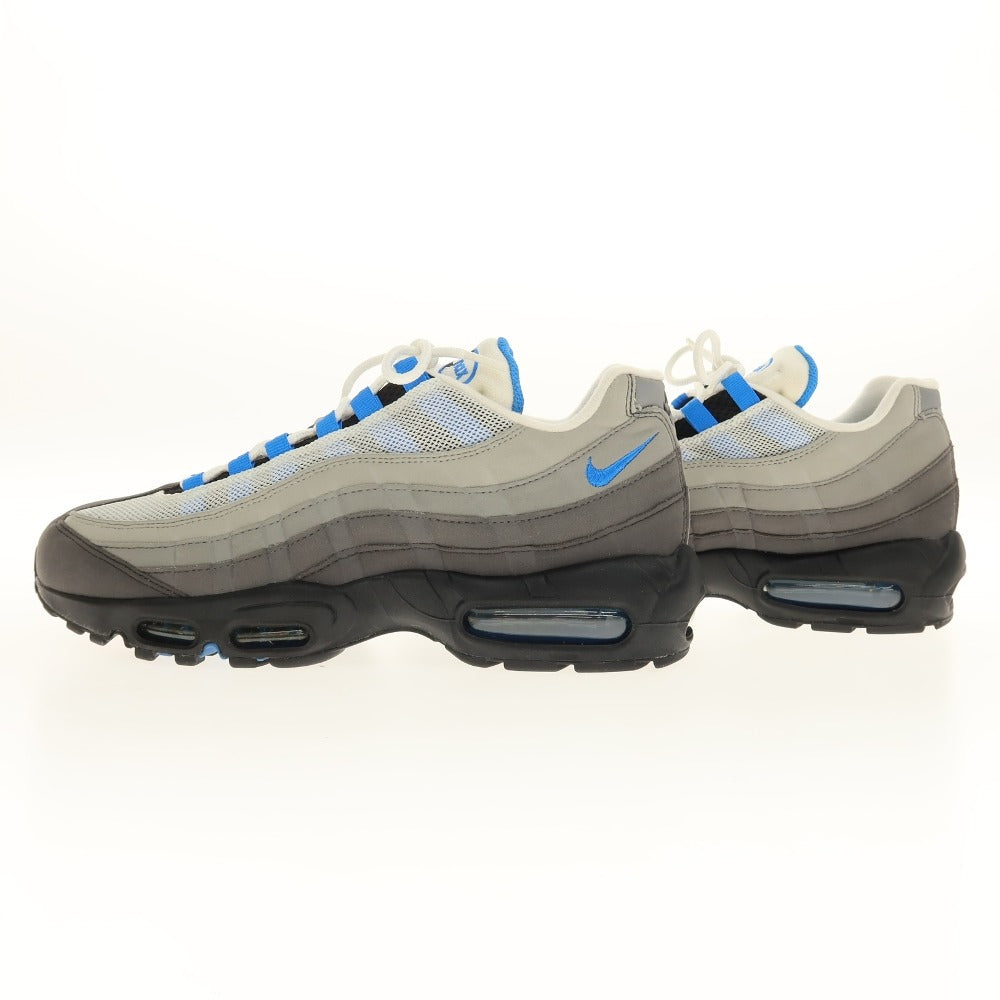【中古】【未使用】ナイキ NIKE AIR MAX95/AT8696-100 スニーカー グレーxブルー【サイズ28】【 状態ランクS 】【 メンズ 】